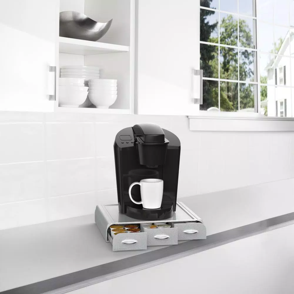 Coffee Makers Mind Reader 36 Capacity K-Cup, Dolce Gusto, CBTL, Verismo, Single Serve Coffee Pod Holder Drawer, Silver 10 Coffee Makers Mind Reader 36 Capacity K-Cup, Dolce Gusto, CBTL, Verismo, Single Serve Coffee Pod Holder Drawer, Silver - Image 8