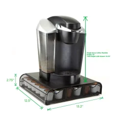 Coffee Makers Mind Reader 36-Capacity Black Metal Mesh Coffee Pod Storage Drawer 12 Coffee Makers Mind Reader 36-Capacity Black Metal Mesh Coffee Pod Storage Drawer -Dessert Makers Popular Store mind reader coffee accessories try3pcmesh blk 44 1000