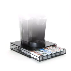 Coffee Makers Mind Reader Bam 36-Capacity Metal Mesh Coffee Pod Drawer In Black 13 Coffee Makers Mind Reader Bam 36-Capacity Metal Mesh Coffee Pod Drawer In Black -Dessert Makers Popular Store mind reader coffee accessories trymesh blk 44 1000