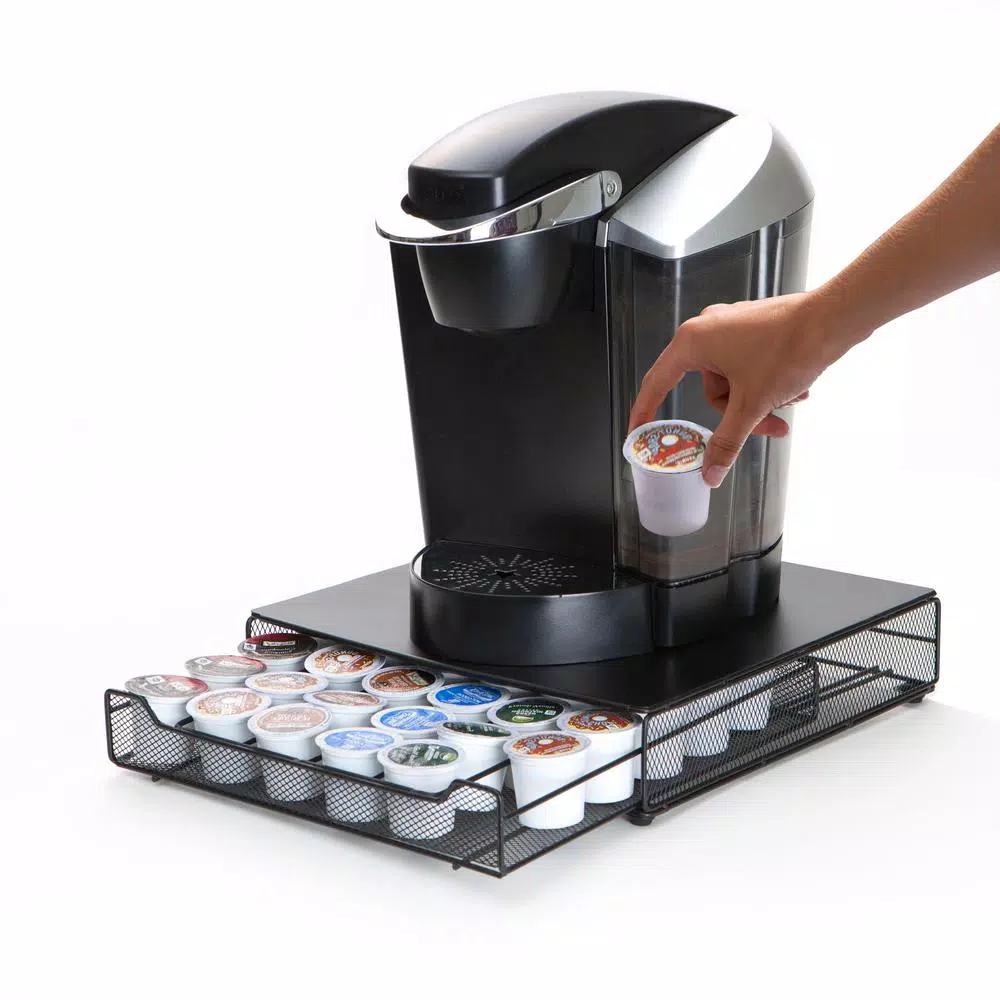 Coffee Makers Mind Reader Bam 36-Capacity Metal Mesh Coffee Pod Drawer In Black 9 Coffee Makers Mind Reader Bam 36-Capacity Metal Mesh Coffee Pod Drawer In Black - Image 7