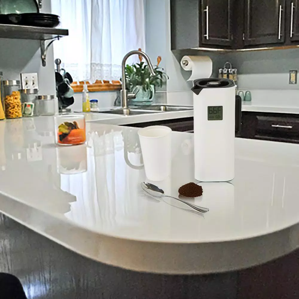 Coffee Makers Mind Reader White 4-Cup Double Wall Thermal Coffee Carafe With Temperature Display 3 Coffee Makers Mind Reader White 4-Cup Double Wall Thermal Coffee Carafe With Temperature Display