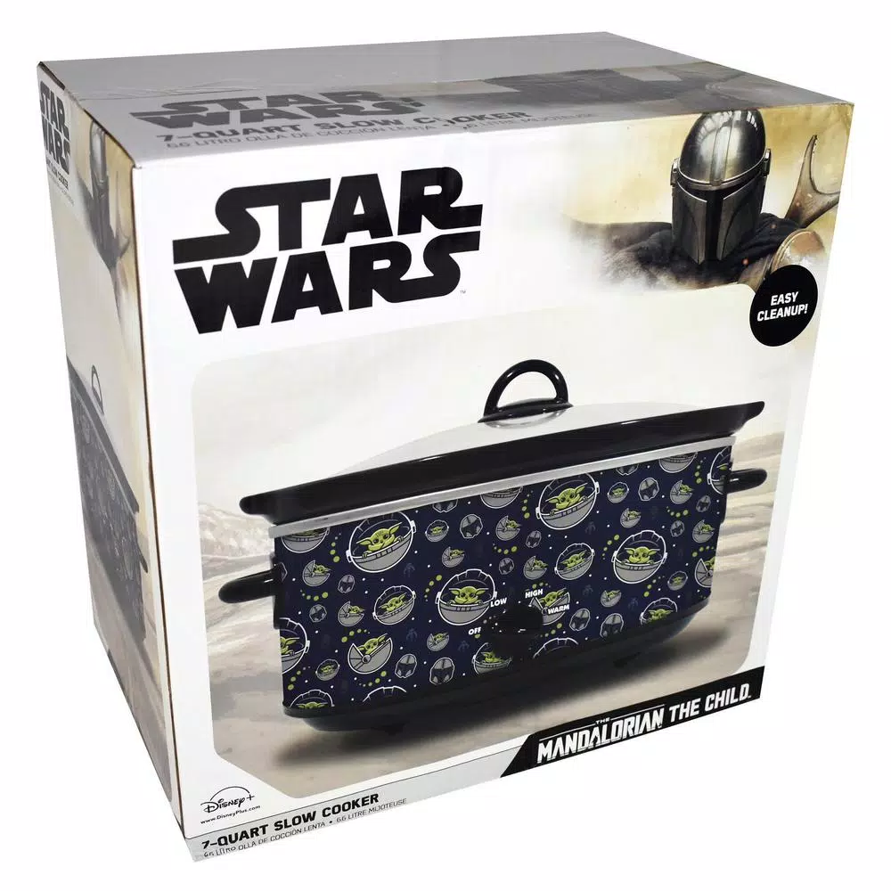 Cookers Uncanny Brands Star Wars The Mandalorian 7 Qt Navy Blue Slow Cooker 6 Cookers Uncanny Brands Star Wars The Mandalorian 7 Qt Navy Blue Slow Cooker - Image 4