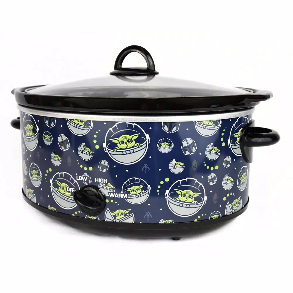 Cookers Uncanny Brands Star Wars The Mandalorian 7 Qt Navy Blue Slow Cooker 5 Cookers Uncanny Brands Star Wars The Mandalorian 7 Qt Navy Blue Slow Cooker - Image 3