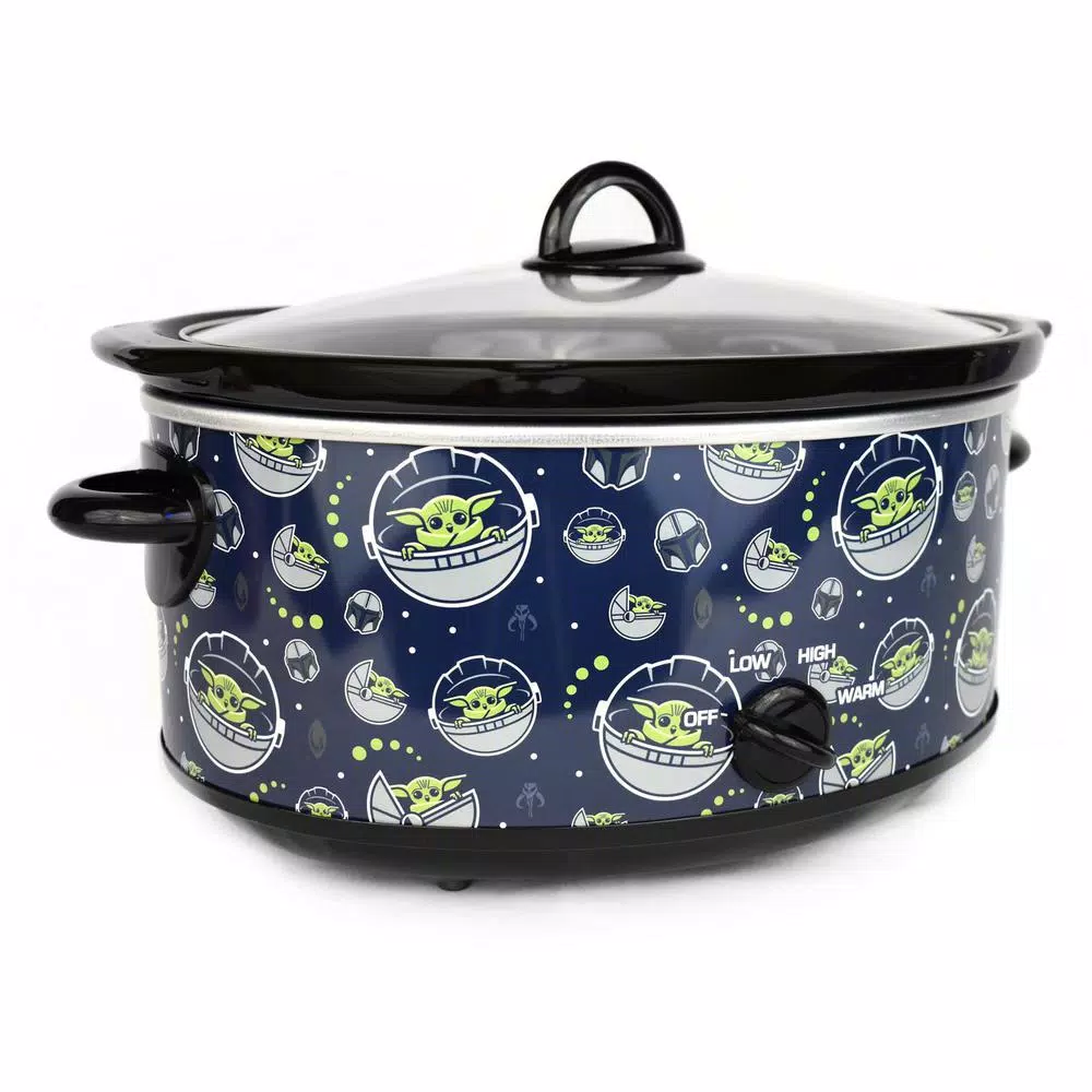 Cookers Uncanny Brands Star Wars The Mandalorian 7 Qt Navy Blue Slow Cooker 4 Cookers Uncanny Brands Star Wars The Mandalorian 7 Qt Navy Blue Slow Cooker - Image 2