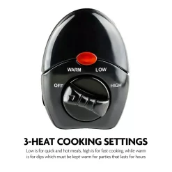 Cookers Ovente 3.7 Qt. Stainless Steel Electric Slow Cooker With Heat-Tempered Glass Lid, Adjustable Temperature Control, (SLO35ABR) 13 Cookers Ovente 3.7 Qt. Stainless Steel Electric Slow Cooker With Heat-Tempered Glass Lid, Adjustable Temperature Control, (SLO35ABR) -Dessert Makers Popular Store nickel brushed ovente slow cookers slo35abr 1f 1000