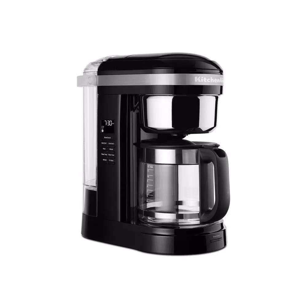 Coffee Makers KitchenAid 12-Cup Onyx Black Drip Coffee Maker With Spiral Showerhead 3 Coffee Makers KitchenAid 12-Cup Onyx Black Drip Coffee Maker With Spiral Showerhead