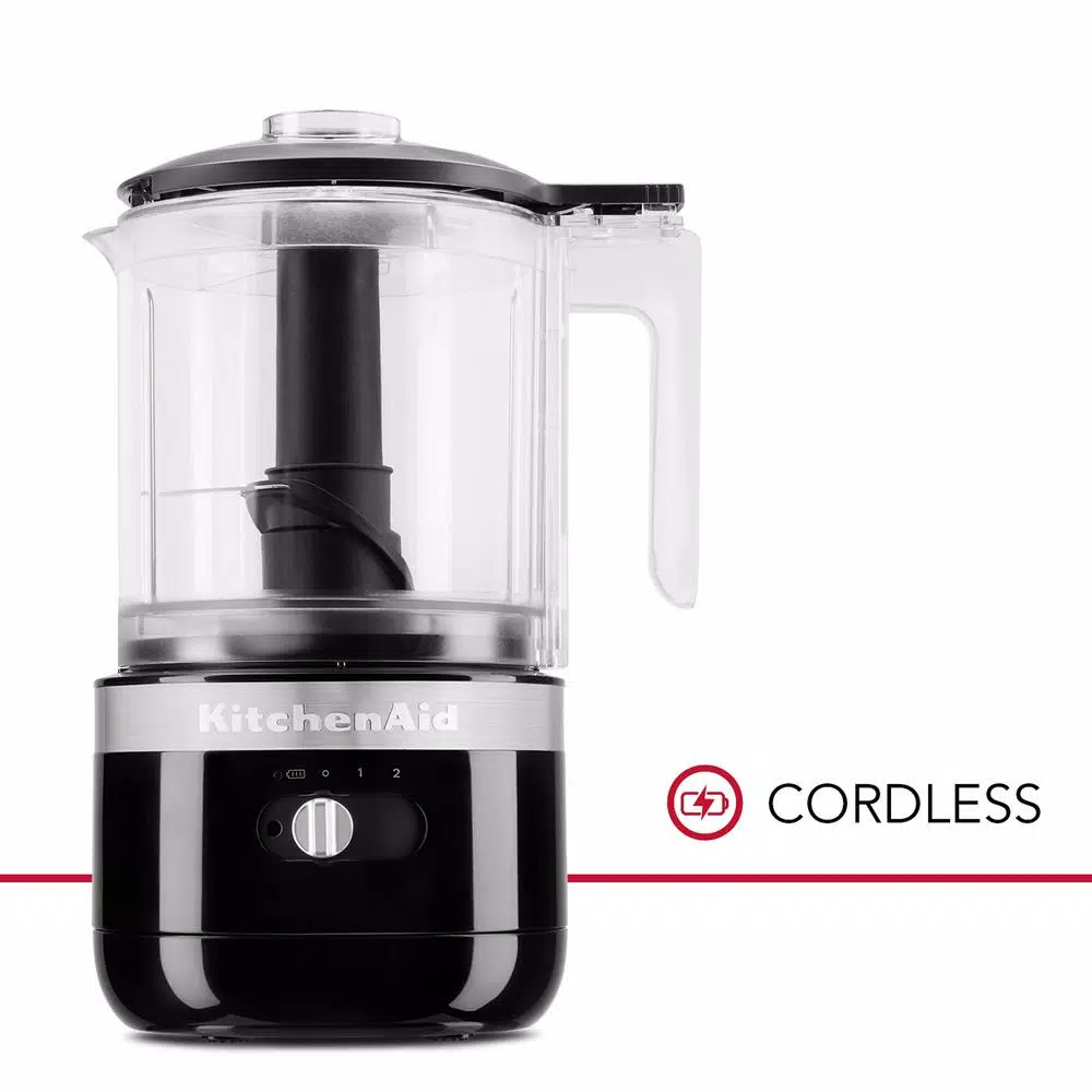 Food Processing KitchenAid Cordless 5-Cup Onyx Black Food Chopper 4 Food Processing KitchenAid Cordless 5-Cup Onyx Black Food Chopper - Image 2