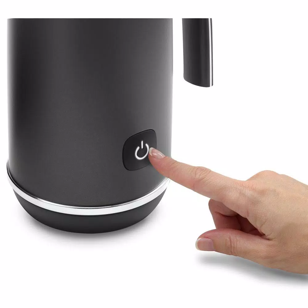 Coffee Makers DeLonghi 8.8 Oz. Matte Black Metal Electric Milk Frother With Non-Stick Interior 5 Coffee Makers DeLonghi 8.8 Oz. Matte Black Metal Electric Milk Frother With Non-Stick Interior - Image 3