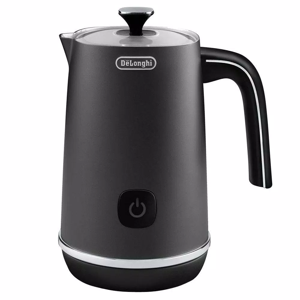 Coffee Makers DeLonghi 8.8 Oz. Matte Black Metal Electric Milk Frother With Non-Stick Interior 3 Coffee Makers DeLonghi 8.8 Oz. Matte Black Metal Electric Milk Frother With Non-Stick Interior