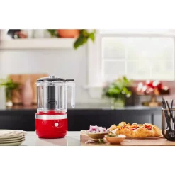Food Processing KitchenAid Cordless 5-Cup Passion Red Food Chopper -Dessert Makers Popular Store passion red kitchenaid food processors kfcb519pa 31 1000