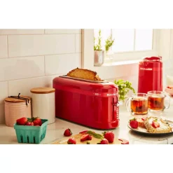 Toasters KitchenAid 100-Year Limited Edition Queen Of Hearts 2-Slice Passion Red Toaster -Dessert Makers Popular Store passion red kitchenaid pop up toasters kmt3115qhsd 44 1000