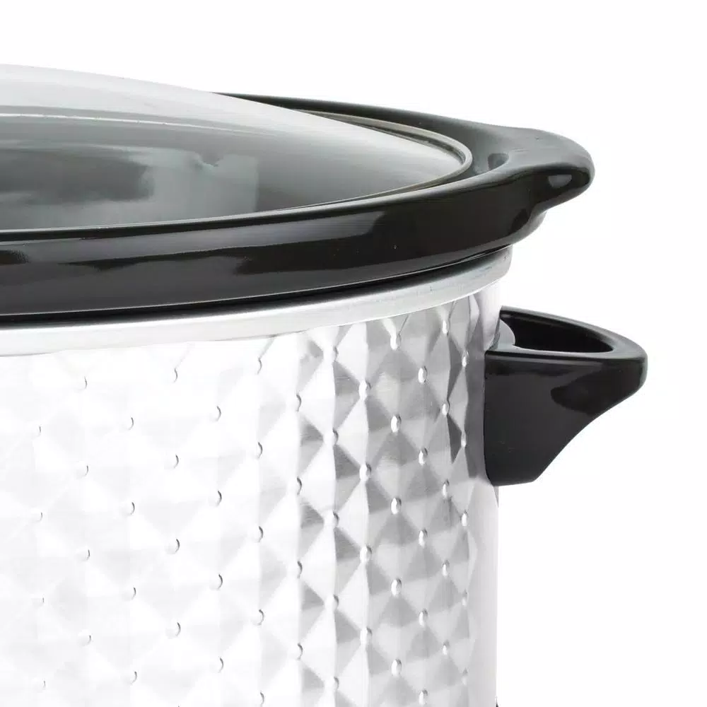 Cookers Brentwood Appliances Diamond 7 Qt. Pearl Slow Cooker With Tempered Glass Lid 6 Cookers Brentwood Appliances Diamond 7 Qt. Pearl Slow Cooker With Tempered Glass Lid - Image 4
