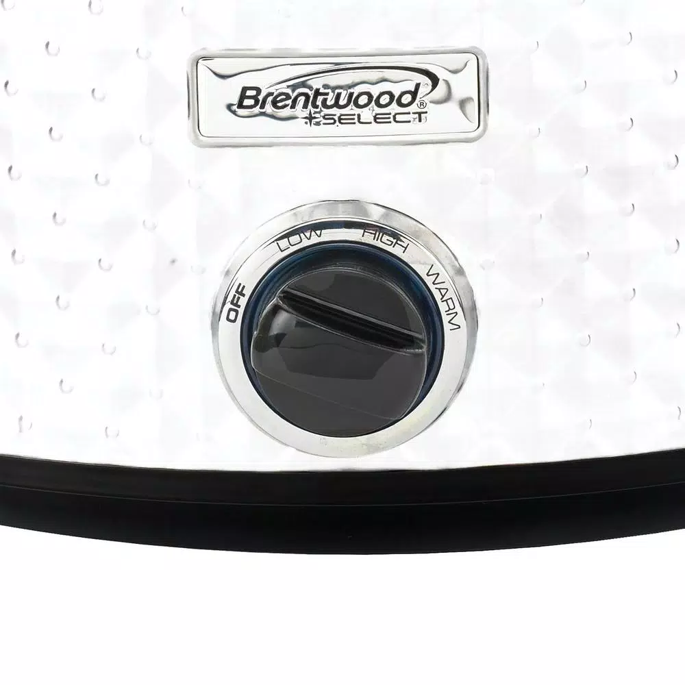 Cookers Brentwood Appliances Diamond 7 Qt. Pearl Slow Cooker With Tempered Glass Lid 9 Cookers Brentwood Appliances Diamond 7 Qt. Pearl Slow Cooker With Tempered Glass Lid - Image 7