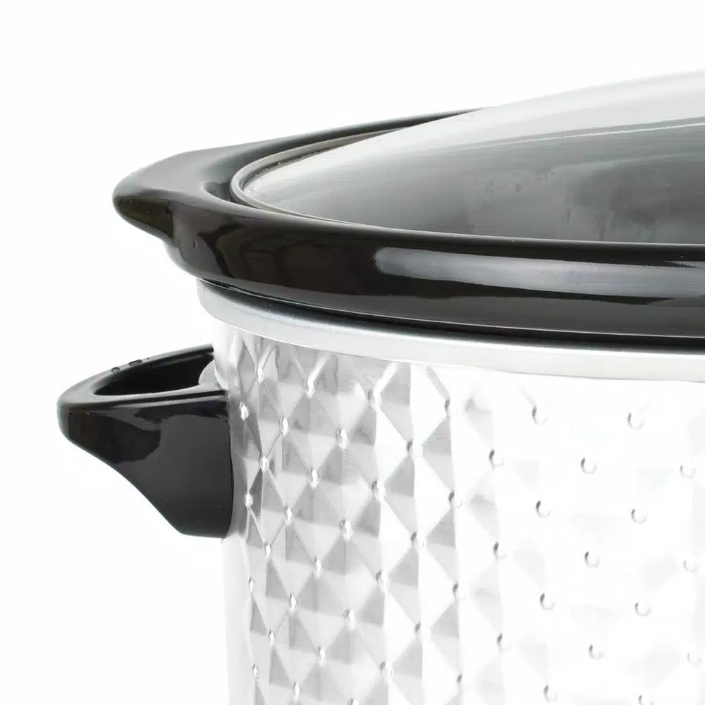 Cookers Brentwood Appliances Diamond 7 Qt. Pearl Slow Cooker With Tempered Glass Lid 4 Cookers Brentwood Appliances Diamond 7 Qt. Pearl Slow Cooker With Tempered Glass Lid - Image 2