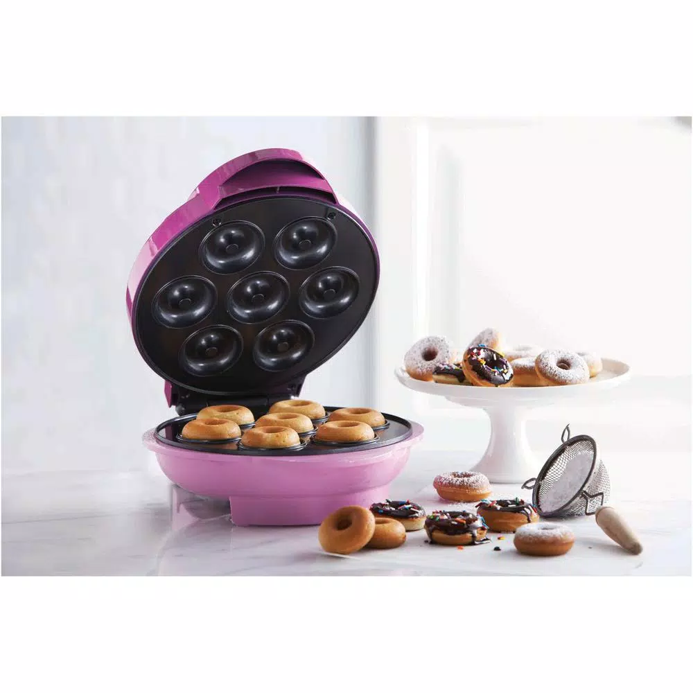 Dessert Makers Brentwood Appliances 750 W Pink Electric Food Maker (Mini Donut Maker) Nonstick 6 Dessert Makers Brentwood Appliances 750 W Pink Electric Food Maker (Mini Donut Maker) Nonstick - Image 4