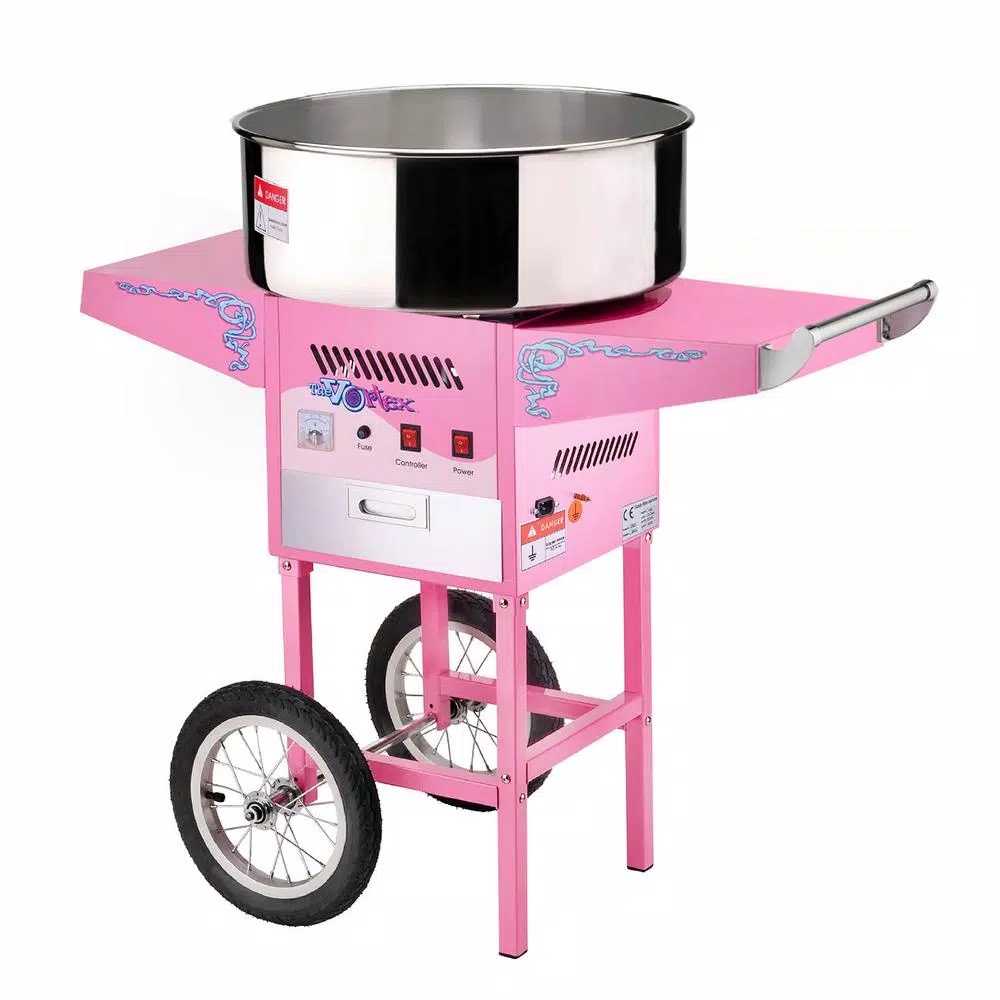 Dessert Makers Great Northern Vortex Commercial Pink Cotton Candy Machine And Cart 3 Dessert Makers Great Northern Vortex Commercial Pink Cotton Candy Machine And Cart