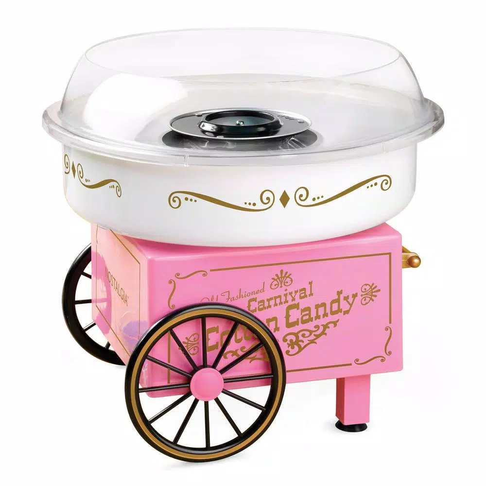 Dessert Makers Nostalgia 450 W Pink Cotton Candy Maker 3 Dessert Makers Nostalgia 450 W Pink Cotton Candy Maker