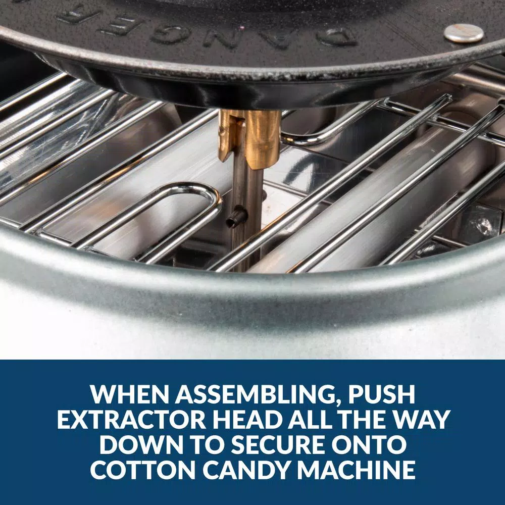 Dessert Makers Nostalgia Vintage Pink Cotton Candy Maker With 2 Cotton Candy Cones 9 Dessert Makers Nostalgia Vintage Pink Cotton Candy Maker With 2 Cotton Candy Cones - Image 7