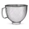Mixers KitchenAid 5 Qt. Tilt Head Quilted Stainless Steel Bowl -Dessert Makers Popular Store quilted stainless steel kitchenaid mixer attachments ksm5ssbqb 64 1000