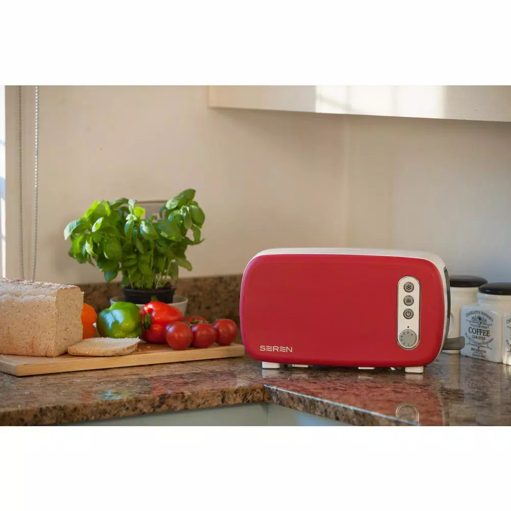 Toasters BergHOFF Seren 2-Slice Red Long Slot Toaster 7 Toasters BergHOFF Seren 2-Slice Red Long Slot Toaster - Image 5