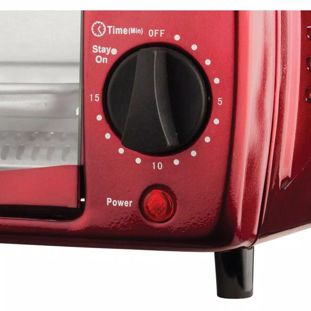 Toasters Brentwood 4-Slice Red Toaster Oven 7 Toasters Brentwood 4-Slice Red Toaster Oven - Image 5