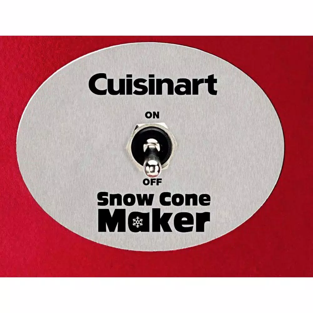 Dessert Makers Cuisinart 20 Oz. Red Countertop Snow Cone Machine 4 Dessert Makers Cuisinart 20 Oz. Red Countertop Snow Cone Machine - Image 2