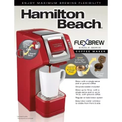 Coffee Makers Hamilton Beach 1-Cup Red FlexBrew Coffee Maker 15 Coffee Makers Hamilton Beach 1-Cup Red FlexBrew Coffee Maker -Dessert Makers Popular Store red hamilton beach drip coffee makers 49945 fa 1000