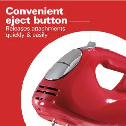 Mixers Hamilton Beach Ensemble 6-Speed Red Hand Mixer With Snap-On Case 18 Mixers Hamilton Beach Ensemble 6-Speed Red Hand Mixer With Snap-On Case -Dessert Makers Popular Store red hamilton beach hand mixers 62633r fa 1000