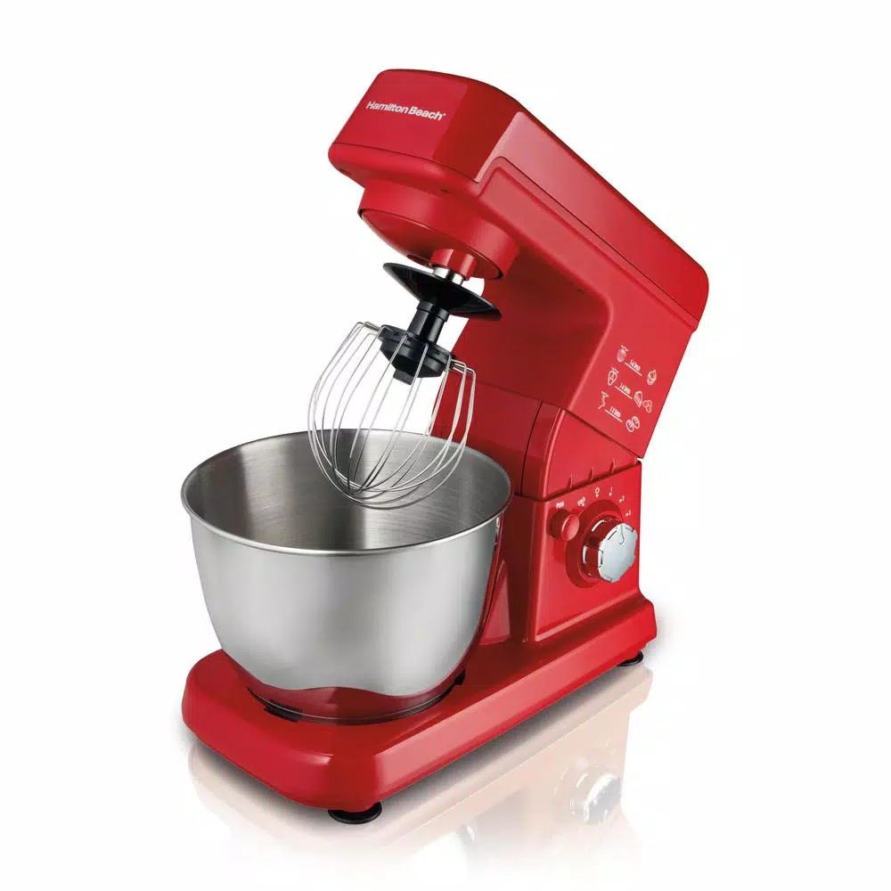 Mixers Hamilton Beach 3.5 Qt. 6-Speed Red Stand Mixer 7 Mixers Hamilton Beach 3.5 Qt. 6-Speed Red Stand Mixer - Image 5