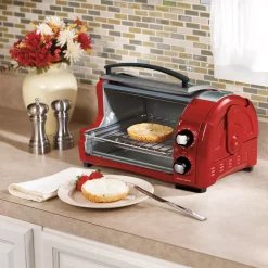 Toasters Hamilton Beach Easy Reach 1200 W 4-Slice Red Toaster Oven With Roll-Top Door 17 Toasters Hamilton Beach Easy Reach 1200 W 4-Slice Red Toaster Oven With Roll-Top Door -Dessert Makers Popular Store red hamilton beach toaster ovens 31337d 31 1000
