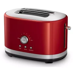 Toasters KitchenAid Empire 2-Slice Red Wide Slot Toaster With Crumb Tray -Dessert Makers Popular Store red kitchenaid pop up toasters kmt2116er 4f 1000