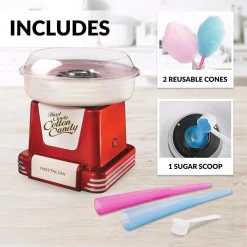 Dessert Makers Nostalgia Retro Red Hard And Sugar Free Cotton Candy Maker With Cotton Candy Cones 28 Dessert Makers Nostalgia Retro Red Hard And Sugar Free Cotton Candy Maker With Cotton Candy Cones -Dessert Makers Popular Store red nostalgia cotton candy machines pcm 805retrored fa 1000