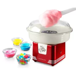 Dessert Makers Nostalgia Retro Red Hard And Sugar Free Cotton Candy Maker With Cotton Candy Cones -Dessert Makers Popular Store red nostalgia cotton candy machines pcm405retrored 1f 1000