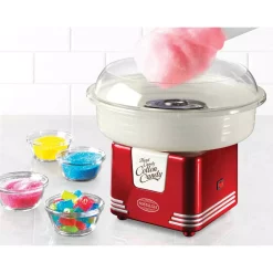 Dessert Makers Nostalgia Retro Red Hard And Sugar Free Cotton Candy Maker With Cotton Candy Cones -Dessert Makers Popular Store red nostalgia cotton candy machines pcm405retrored 77 1000