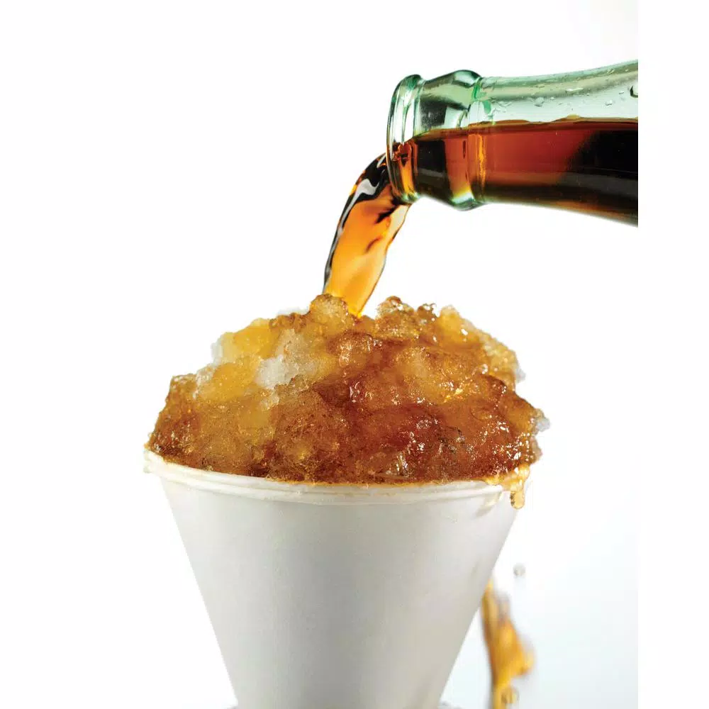 Dessert Makers Nostalgia 160 Oz. Coca-Cola Red Snow Cone Machine With Reusable Cones 5 Dessert Makers Nostalgia 160 Oz. Coca-Cola Red Snow Cone Machine With Reusable Cones - Image 3