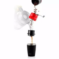 Coffee Makers Ovente Single Serve Red Coffee Grinder, French Press, 2-in-1 Carafe Coffee Maker Machine, With Insulated Cup 13 Coffee Makers Ovente Single Serve Red Coffee Grinder, French Press, 2-in-1 Carafe Coffee Maker Machine, With Insulated Cup -Dessert Makers Popular Store red ovente french presses cmb281r 44 1000