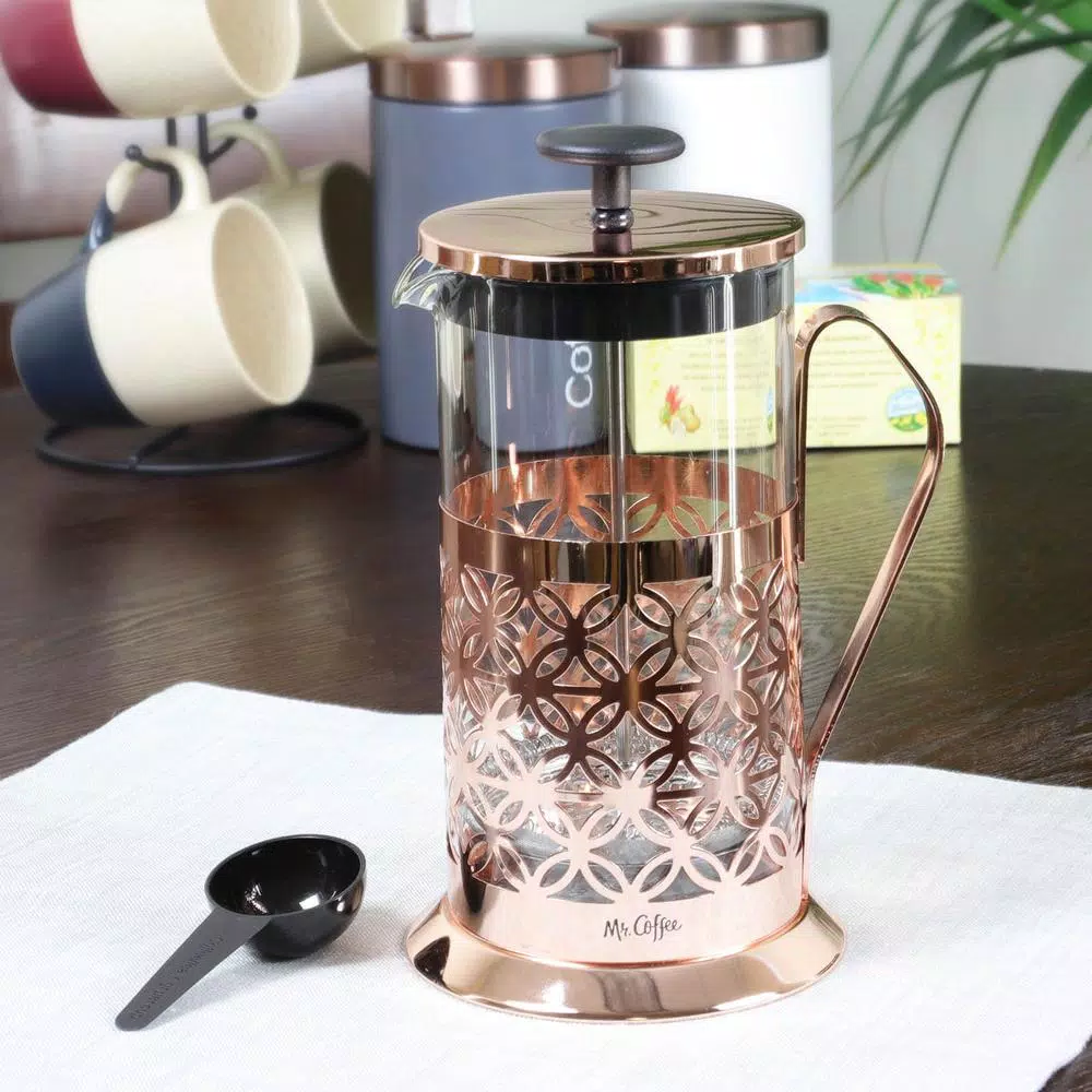 Coffee Makers Mr. Coffee Trellise 32 Oz. Rose Gold Coffee Press 5 Coffee Makers Mr. Coffee Trellise 32 Oz. Rose Gold Coffee Press - Image 3