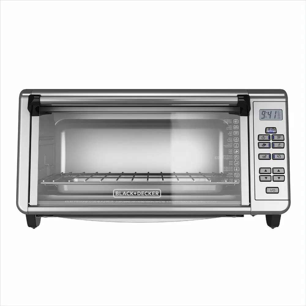Toasters BLACK+DECKER 1500 W 8-Slice Black And Silver Countertop Convection Toaster Oven With Temperature Controls 4 Toasters BLACK+DECKER 1500 W 8-Slice Black And Silver Countertop Convection Toaster Oven With Temperature Controls - Image 2