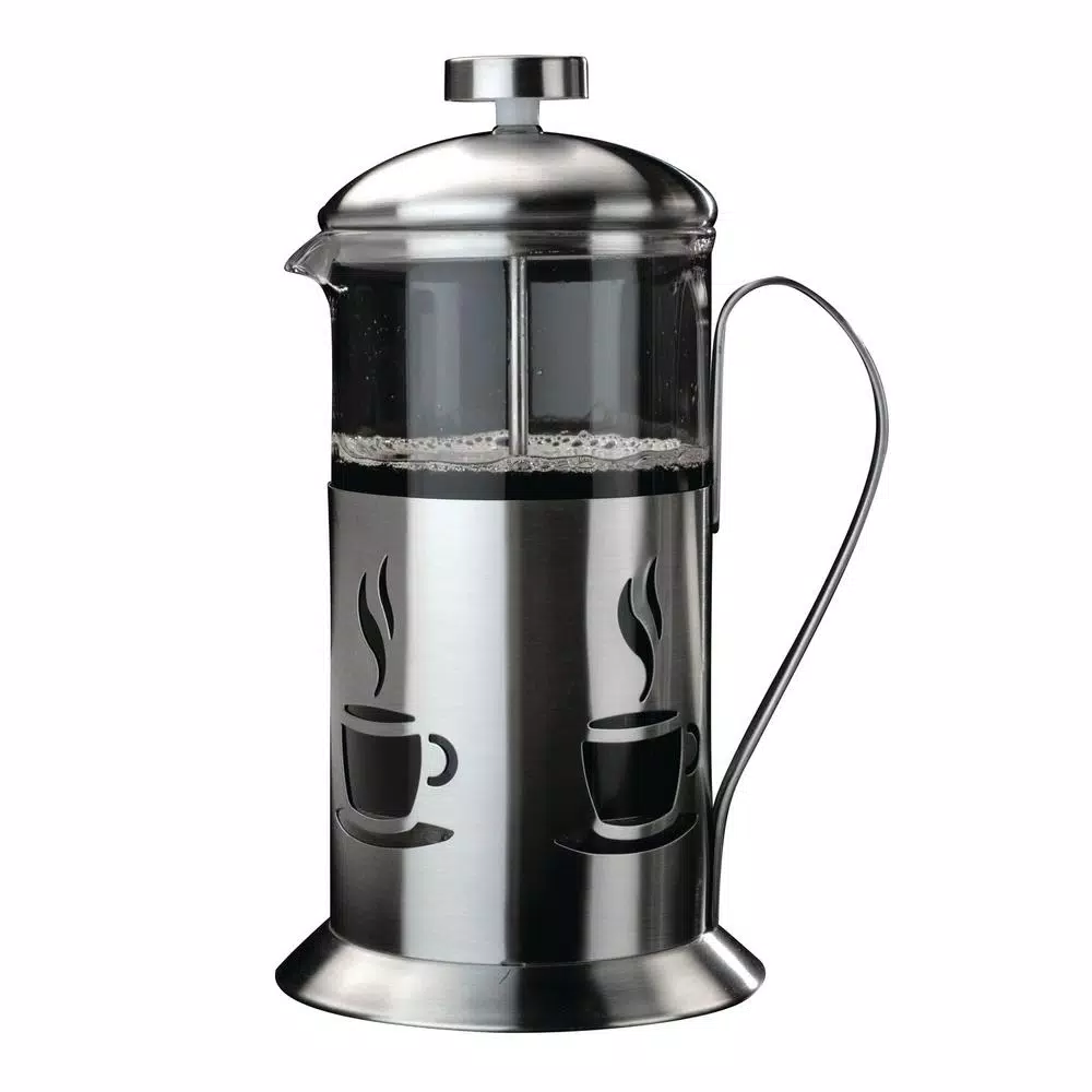 Coffee Makers BergHOFF CooknCo 2.5-Cup Stainless Steel And Glass French Press 3 Coffee Makers BergHOFF CooknCo 2.5-Cup Stainless Steel And Glass French Press