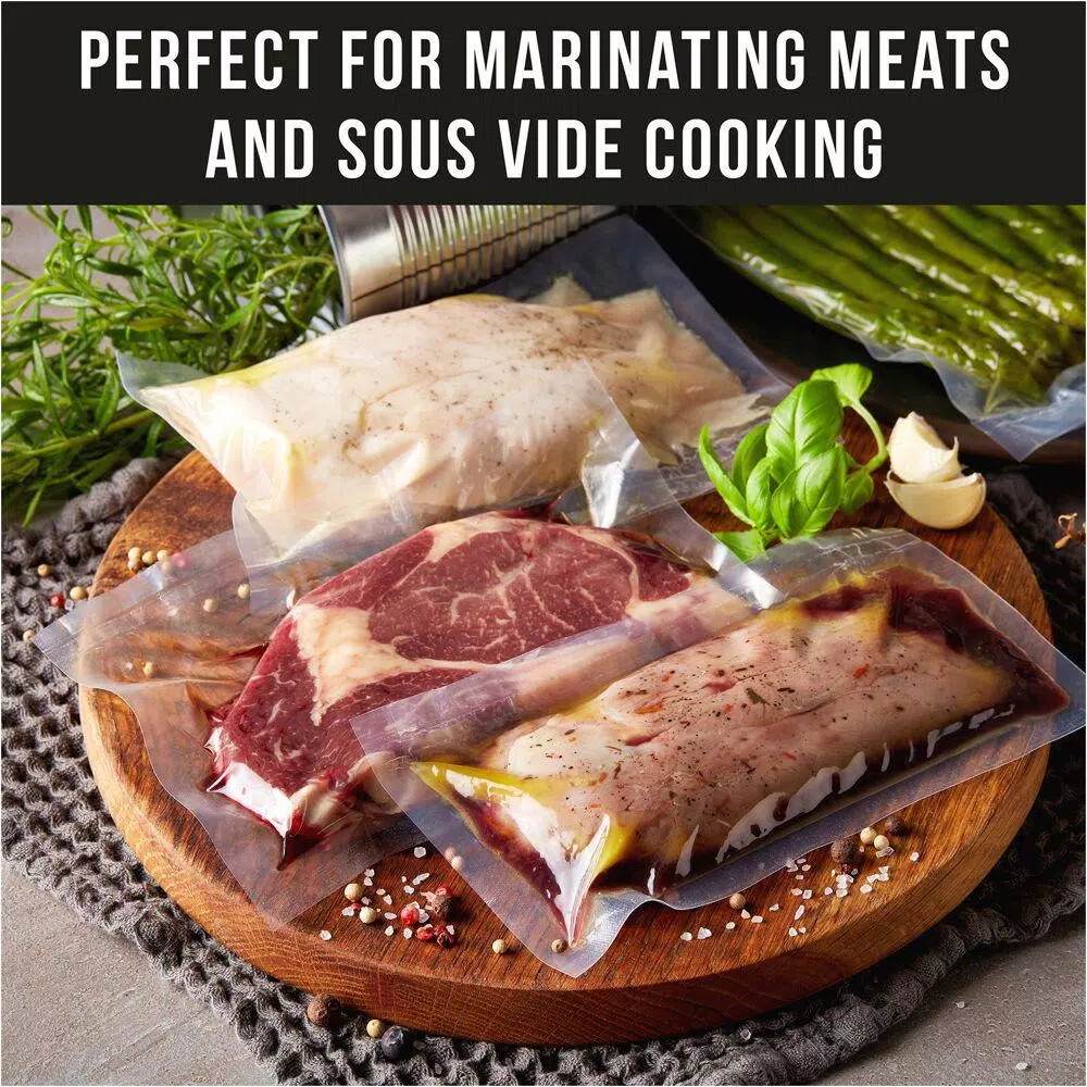 Food Processing CASO VC 200 Black And Silver Food Vacuum Sealer With Fold-Out Cutter, Roll Box And Vacuum Bag Set 10 Food Processing CASO VC 200 Black And Silver Food Vacuum Sealer With Fold-Out Cutter, Roll Box And Vacuum Bag Set - Image 8