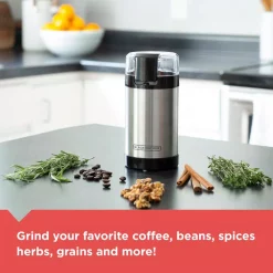 Coffee Makers BLACK+DECKER 4 Oz. Silver Coffee Grinder 13 Coffee Makers BLACK+DECKER 4 Oz. Silver Coffee Grinder -Dessert Makers Popular Store silver black decker coffee grinders cbg110s 4f 1000