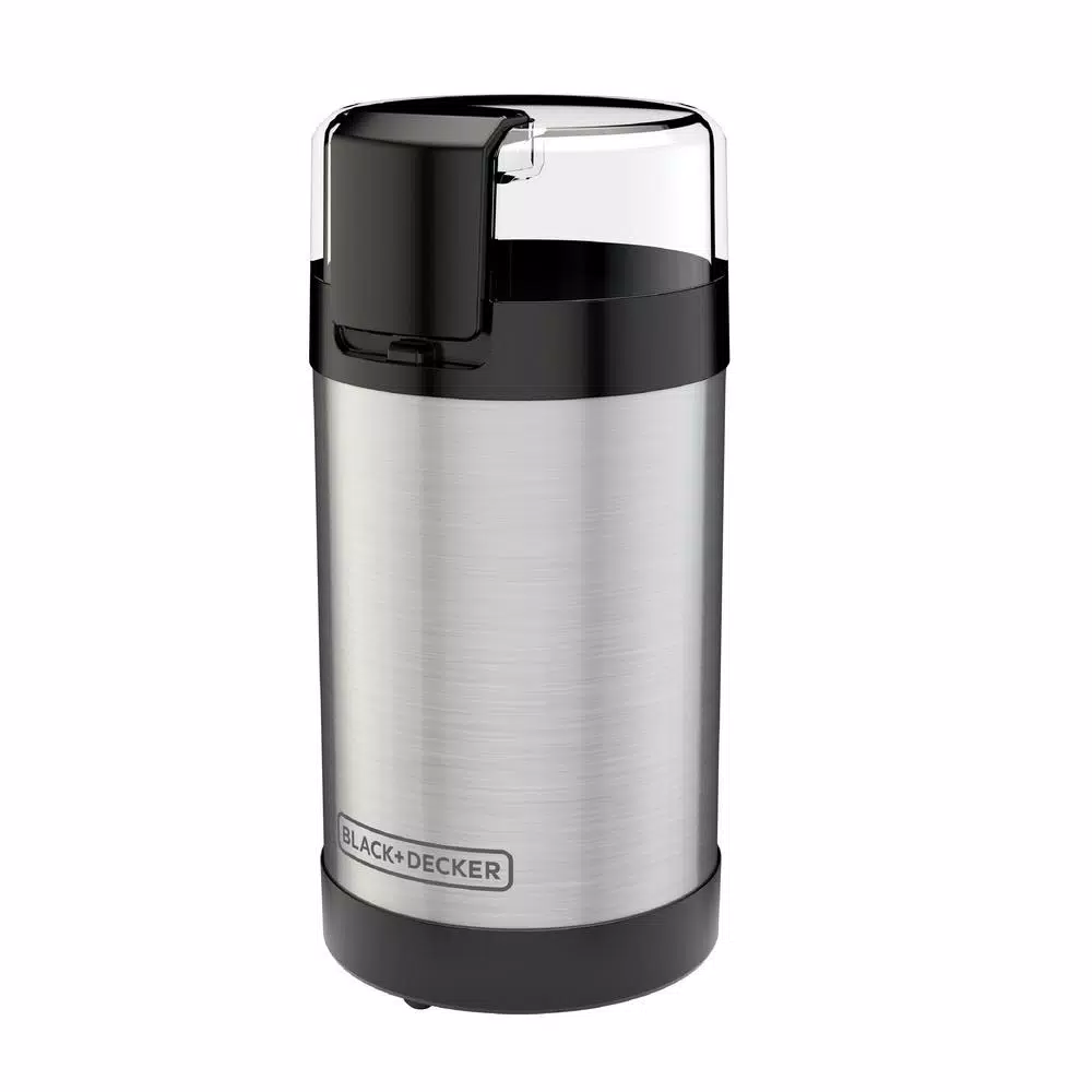 Coffee Makers BLACK+DECKER 4 Oz. Silver Coffee Grinder 3 Coffee Makers BLACK+DECKER 4 Oz. Silver Coffee Grinder