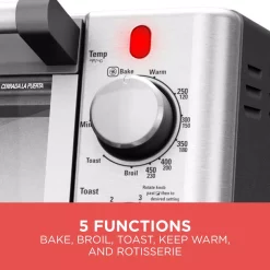 Toasters BLACK+DECKER 1500 W 9-Slice Silver Toaster Oven With Temperature Control And Built-In Timer -Dessert Makers Popular Store silver black decker toaster ovens to4314ssd 40 1000