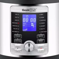 Cookers Boyel Living 6 Qt. Stainless Steel 17-in-1 Multi-Use Electric Pressure Cooker With Stainless Steel Inner Pot 17 Cookers Boyel Living 6 Qt. Stainless Steel 17-in-1 Multi-Use Electric Pressure Cooker With Stainless Steel Inner Pot -Dessert Makers Popular Store silver boyel living electric pressure cookers gbk gp60d 76 1000