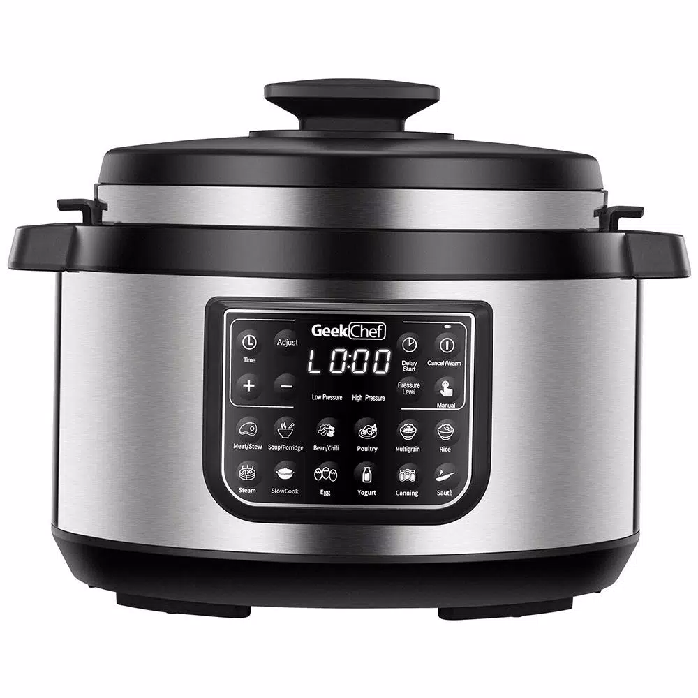 Cookers Boyel Living 8 Qt. Stainless Steel 12-in-1 Multiuse Programmable Electric Pressure Cooker With Non-Stick Pot And Cool-Touch Handles 3 Cookers Boyel Living 8 Qt. Stainless Steel 12-in-1 Multiuse Programmable Electric Pressure Cooker With Non-Stick Pot And Cool-Touch Handles