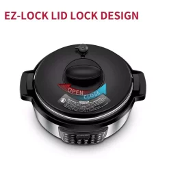 Cookers Boyel Living 8 Qt. Stainless Steel 12-in-1 Multiuse Programmable Electric Pressure Cooker With Non-Stick Pot And Cool-Touch Handles 16 Cookers Boyel Living 8 Qt. Stainless Steel 12-in-1 Multiuse Programmable Electric Pressure Cooker With Non-Stick Pot And Cool-Touch Handles -Dessert Makers Popular Store silver boyel living electric pressure cookers gbk gp80plus fa 1000