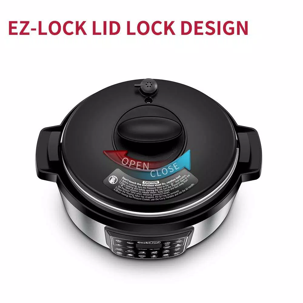 Cookers Boyel Living 8 Qt. Stainless Steel 12-in-1 Multiuse Programmable Electric Pressure Cooker With Non-Stick Pot And Cool-Touch Handles 9 Cookers Boyel Living 8 Qt. Stainless Steel 12-in-1 Multiuse Programmable Electric Pressure Cooker With Non-Stick Pot And Cool-Touch Handles - Image 7