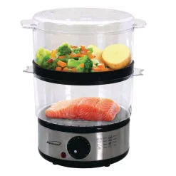 Cookers Brentwood Appliances 20-Cup Silver 2-Tier Food Steamer 17 Cookers Brentwood Appliances 20-Cup Silver 2-Tier Food Steamer -Dessert Makers Popular Store silver brentwood appliances rice cookers ts 1005 31 1000