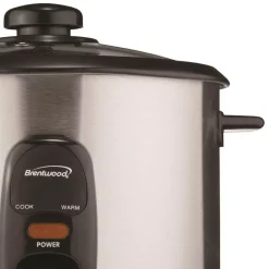 Cookers Brentwood 10-Cup Silver Rice Cooker -Dessert Makers Popular Store silver brentwood rice cookers ts 20 1f 1000