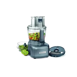 Food Processing Cuisinart Elemental 13-Cup 3-Speed Gray Food Processor And Dicing Kit 8 Food Processing Cuisinart Elemental 13-Cup 3-Speed Gray Food Processor And Dicing Kit -Dessert Makers Popular Store silver cuisinart food processors fp 13dgm 4f 1000